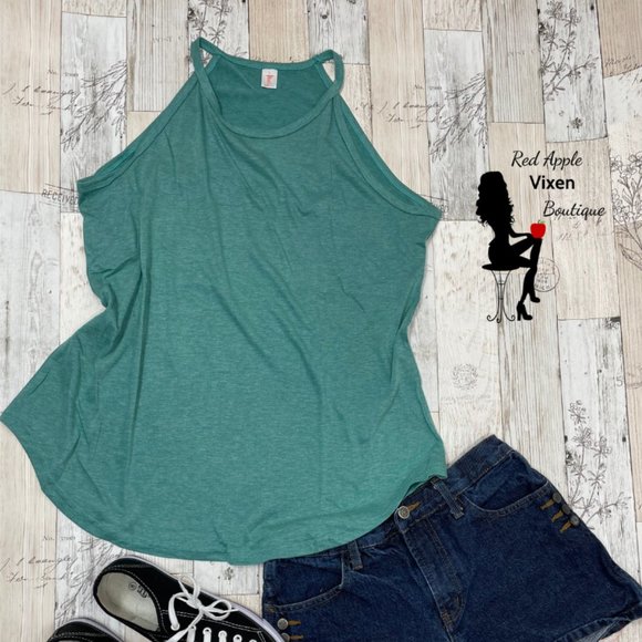 Heathered Colored Halter Tank Size Large - Picture 1 of 2